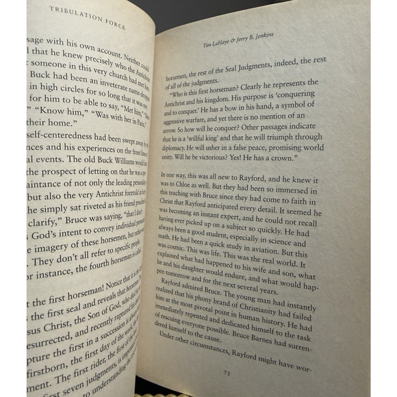 Tribulation Force Jenkins LaHaye Paperback Left Behind Series Book 2 - Picture 10 of 10